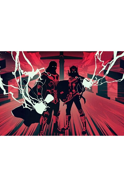 OEM Poster Thor Dragoste și Tunet Schiță Poster, 61x90cm, poster2983, Zumzeria