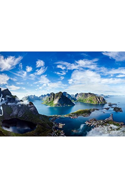 Zumzeria Tablou Canvas Munții Stâncoși Puternici, 80x50cm, tabloucanvas137,