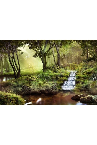 Zumzeria Tablou Canvas Fairytale Landscape In The Forest, 80x50cm, tabloucanv...