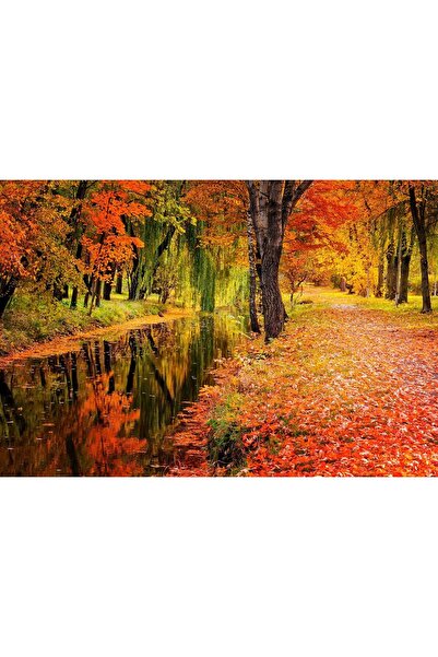 Zumzeria Pictură pe pânză Culori strălucitoare ale unei toamne minunate, 80x5...