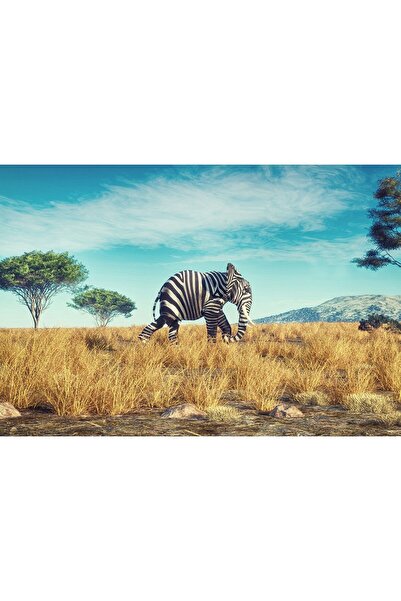 Zumzeria Tablou Canvas Creative Wildlife In Africa, 80x50cm, tabloucanvas937,