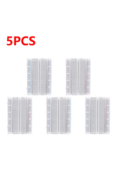 Choice 5 قطع من لوحة تجارب PCB صغيرة الحجم بدون لحام، 400 نقطة توصيل، لوحة اخ...