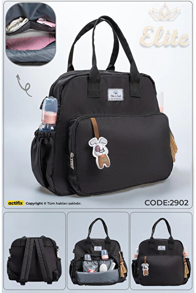 Luna Siyah Anne Bebek Bakım Çantası