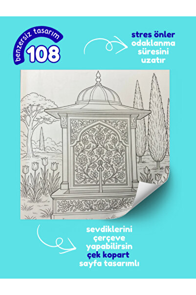 Pembe Yayınevi Mandala Boyama Kitabı - Yetişkinler İçin Mandala Boyama Kitabı - Efsane Kitap Seti