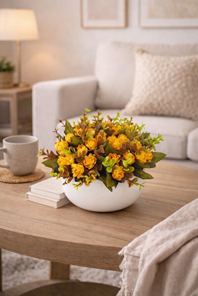 adresiburasi وعاء خرساني موديل أزرق بلون الكوبالت من إيدا بانكو، زهرة طاولة ب...