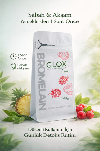 GLOX Tea Bromelain Metabolizma Düzenlemeye Yardımcı Bitkisel Çay