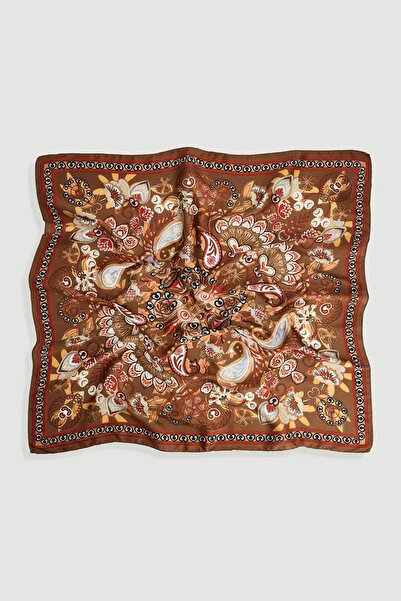 Gusto Φουλάρι με σχέδιο σταγόνας - Καφέ