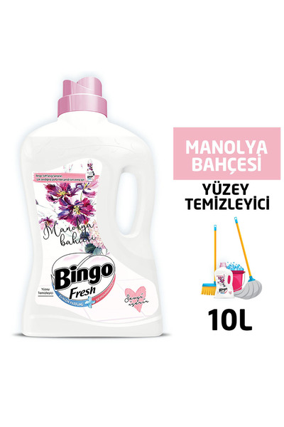 Bingo Fresh Yüzey Temizleyici 2,5 lt Manolya Ekonomi Paketi 4'lü