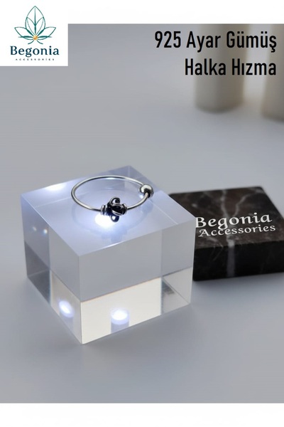 Begonia Accessories 925 Ayar Gümüş Halka figürlü Piercing Hızma Küpe