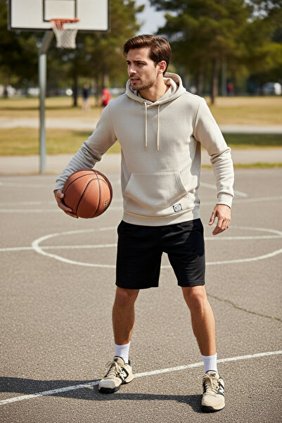 Buratti Regular Fit Hooded Kangaroo Pocket Fleece Lined Soft Sherpa Sweat Men...