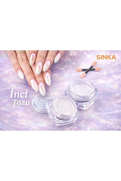 SİNKA Inci Tozu Protez Nail Art Oje Desen