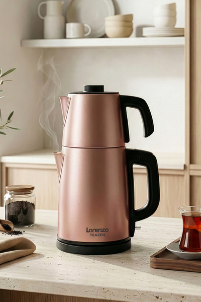 Lorenzo Teazen Steel Tea Maker Water Heater Kettle Automatic Keep Warm Rosie