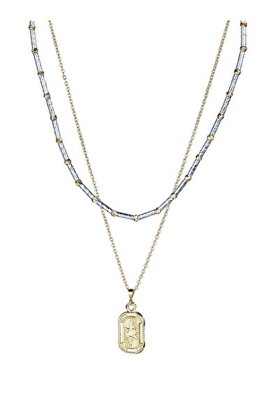 Klips Concept مجموعة قلادة مزدوجة وقلادة بتفاصيل دوريكا