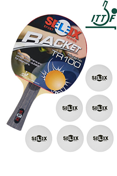 SELEX Tr 100 Ittf Approved Table Tennis Racket 6 Pieces 40 mm Ball Table Tenn...