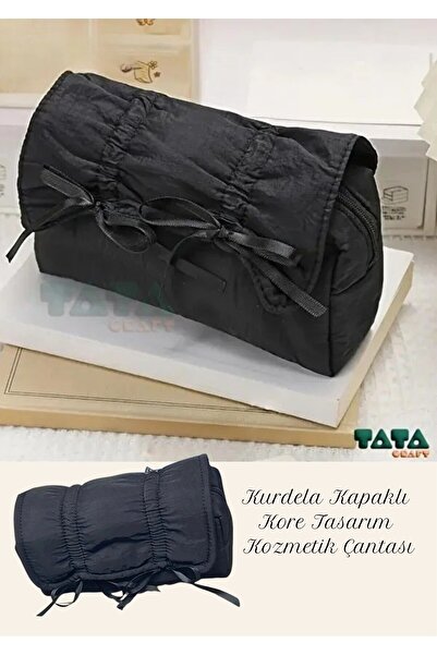 TATA CRAFT BÜYÜK KAPASİTELİ KURDELA KAPAKLI CHARMLI KIRTASİYE MAKYAJ DÜZENLEM...