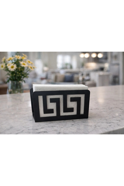 ardini Glare Napkin Holder Motif Matte Black