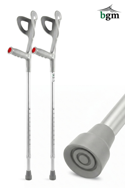 bgm Koltuk Değneği - Kanedyen Değnek- 1 Çift Gri Yüksek Kalite Ortopedik Yürü...