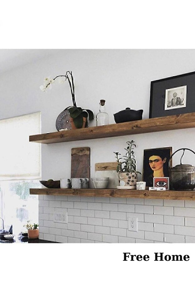 FabriCasa 70x15 Dekoratif Duvar Rafı