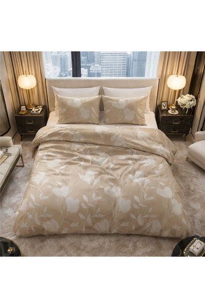 Sleeptime Bed linen, Sleeptime, for 1 person, 100% cotton, Beige Spring Sand ...