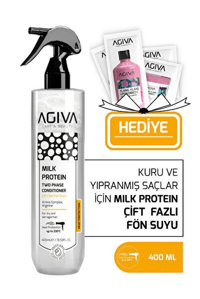 Agiva Care&Beauty Milk Protein Kuru ve Yıpranmış Saçlar İçin Isı Koruyuculu Ç...