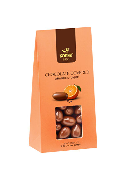 KONAK Sütlü Çikolata Kaplı Portakal Draje 200 Gr