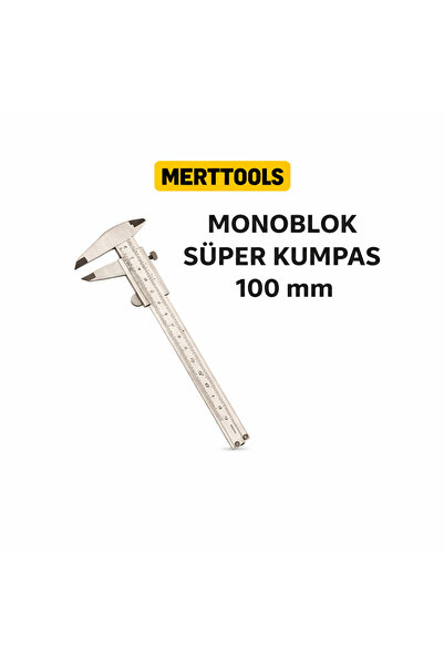 Genel Markalar Monoblok Süper Kumpas 100 mm – Metal Verniyer Ölçü Aleti Hassa...
