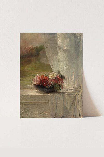 HOME DEKORİSTA Vintage Çiçek Poster, Galeri Duvarı, Sanatsal Baskı, çiçek tab...