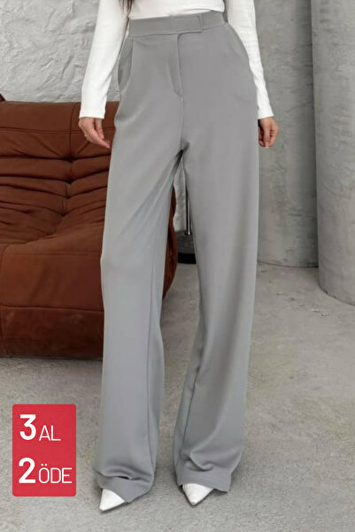 Balenbi Γυναικείο παντελόνι Palazzo με κλείσιμο Lycra Velcro - 1077