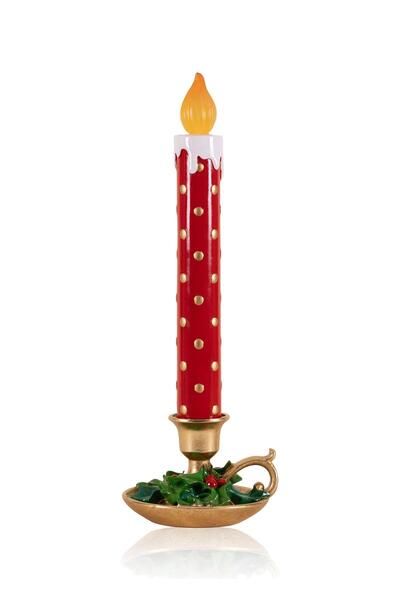 The Mia Dekoratif Led Işıklı Mum 18x18x51 cm