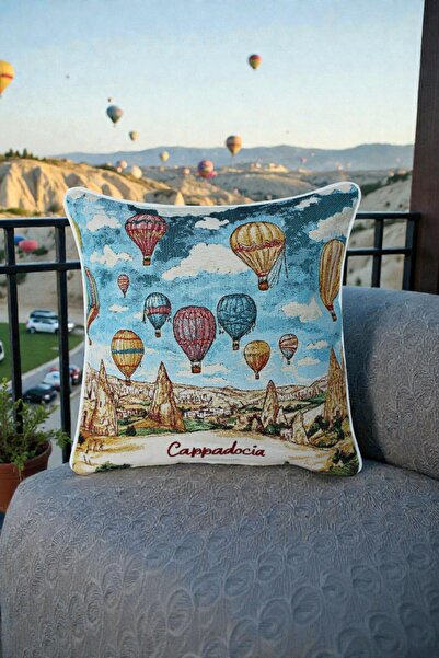 VISIONARIO Throw Pillow Cover Tapestry Woven - Decorative Double-Sided with P...