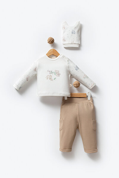 Bubbles 100% Organic Cotton Tropical Koala Zippered Baby Jumpsuit