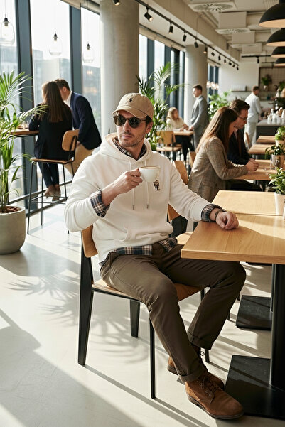 Buratti Cotton Regular Fit Kangaroo Pocket Hooded Sweat Men's Sweat 6141006B