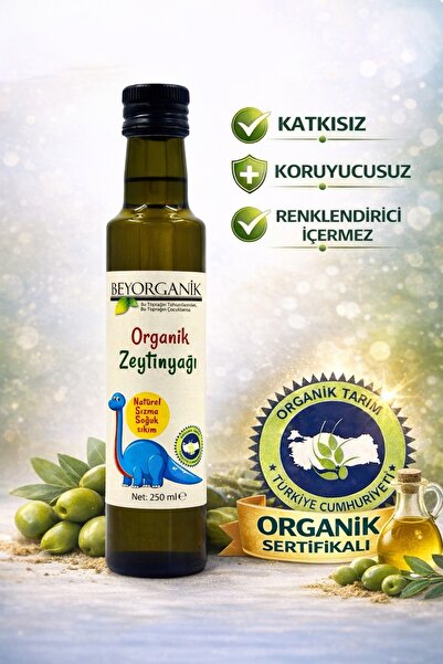 BEYORGANİK Organik Kids Soğuk Sıkım Sızma Zeytinyağı 250ml