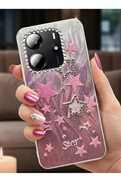 TechTrove Xiaomi Redmi Note 14 4G Kılıf Aynalı Desenli Figürlü Tasarım Siliko...