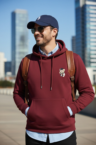 Buratti Cotton Regular Fit Kangaroo Pocket Hooded Sweat Men's Sweat 6141006B