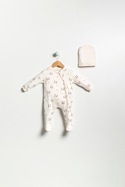 H HONEY BABY ORGANİK PANDA BEBEK TULUM