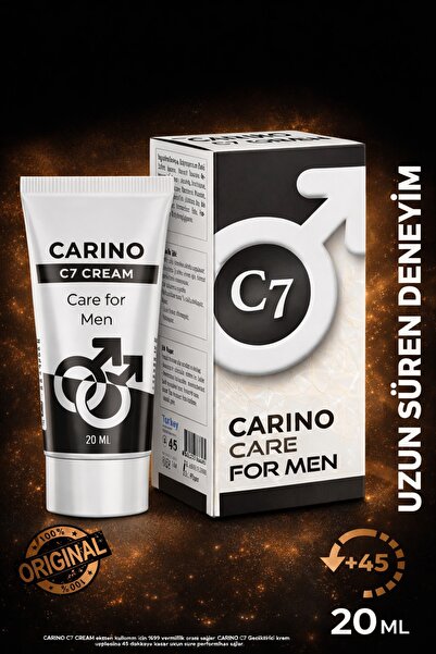 Carino E Bella C7 Care For Man Erkek Kremi 20ml - Etkili Formül - Long Time