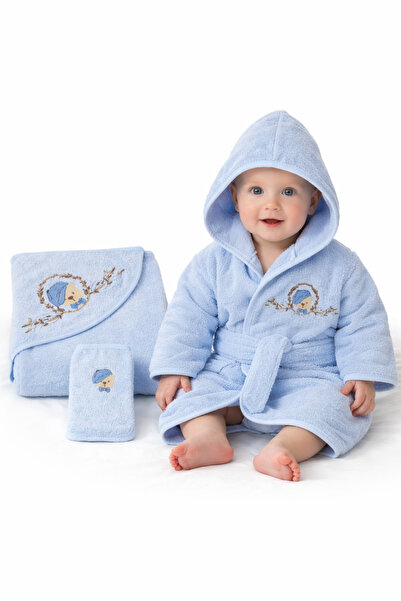 Baby Shez طقم مناشف رداء للأطفال مصنوع من القطن بنسبة 100%، مناسب للأعمار من ...