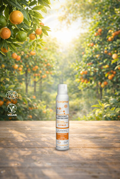 Florame Organik Turunçgil Kokulu Arındırıcı Hava Spreyi 180 ml - %100 Saf - V...