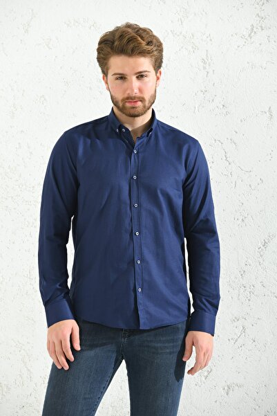 Fitmens εφαρμοστό Μακρυμάνικο ανδρικό πουκάμισο Oxford Gift Boxed Easy to Wea...