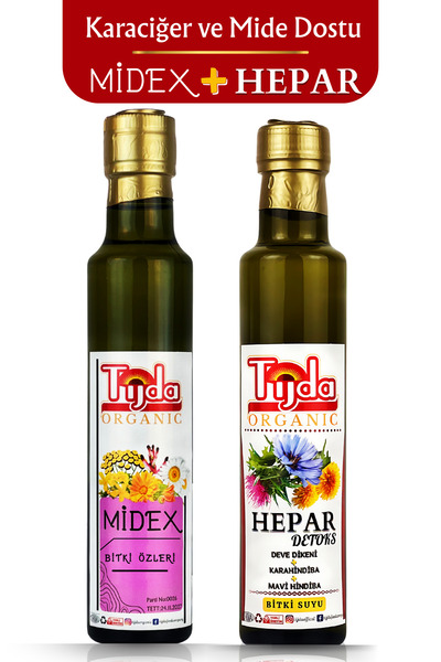 TİJDA Midex Hepar 2’li Set ve Mide İçin Bitkisel Formül