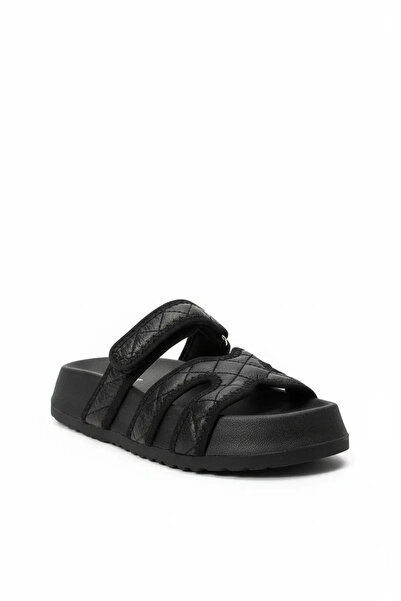 Sivarro شبشب نسائي مبطن من فارمر هوم للاستخدام الخارجي – أسود