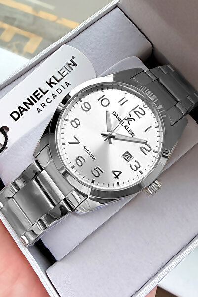 Daniel Klein Men's Wristwatch 3 Atm Water Resistant Silver Color Steel Band D...