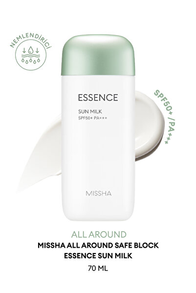 Missha Aloe Vera İçeren Güneş Sütü All Around Safe Block Essence Sun Milk EX ...
