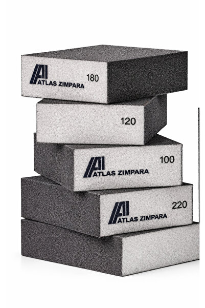 sipahioglugroup ATLAS Sünger Takoz Zımpara Seti | 80-100-120-180-220 Kum | Ah...