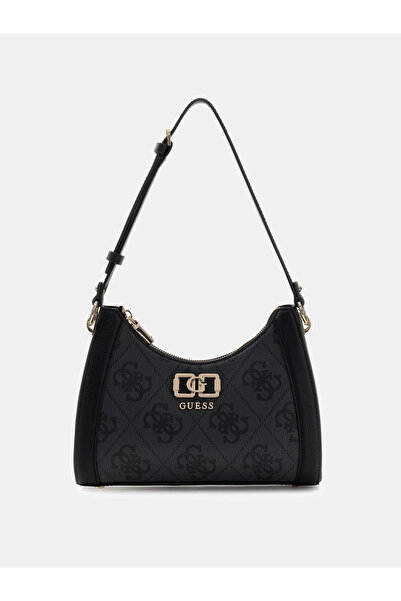 Guess Karnilla Logo Shoulder Women's Anthracite Shoulder Bag Hwos9901180-Clo