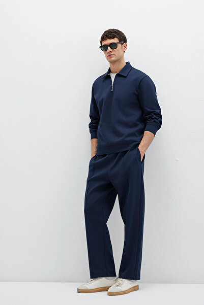 Mavi Erkek Beli Lastilkli ve İpli Cep Detaylı Eşofman Altı M0010490 Lacivert