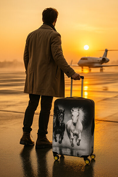 hızlıvaliz حقيبة حقيبة ساراسيي الخاصة بي (حصان أبيض وأسود)