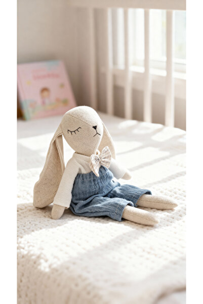 Atölye LİDYA Sevimli Tavşan Uyku Arkadaşı | %100 Pamuk Müslin Pantolonlu Uyku...