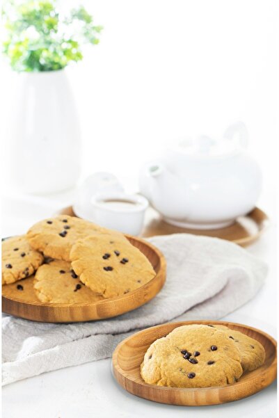 Generic Luxury bamboo serving tray set, 3 round trays